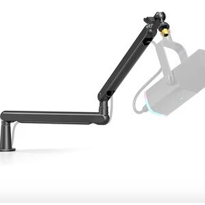 Adjustable Desk Microphone/Headset Boom Arm - Black